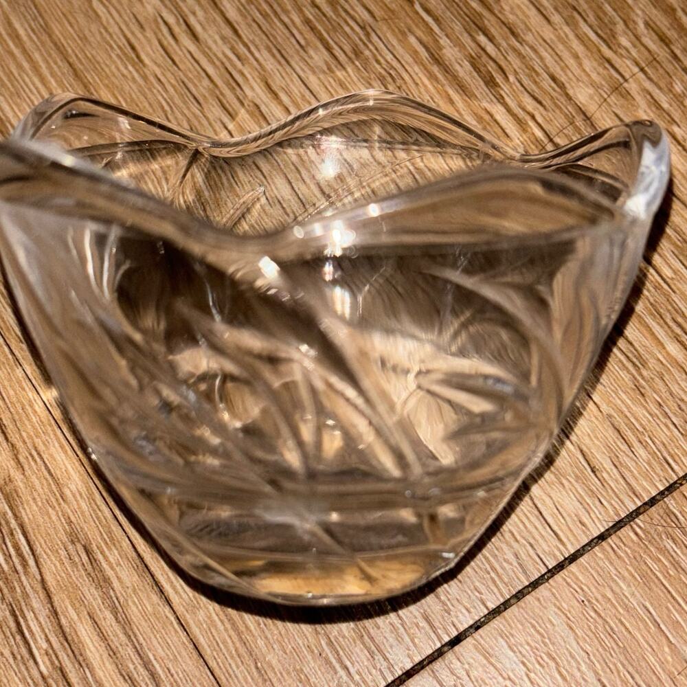 Vintage KIG glass votive holder box c